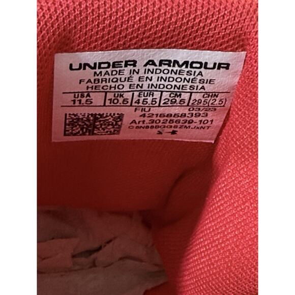 Under Armour Command MC Mid Lacrosse Cleat Men's Size 11.5 Mid Red White NEW - Picture 14 of 14